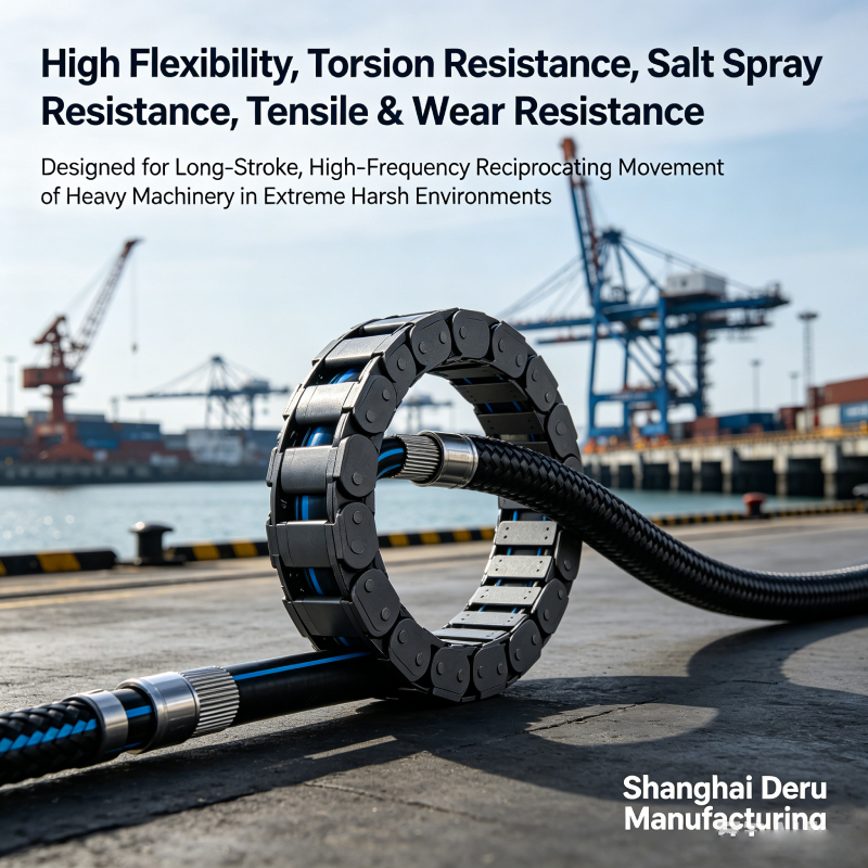 Product drawing of port machinery towline cable manufactured by Shanghai Deru