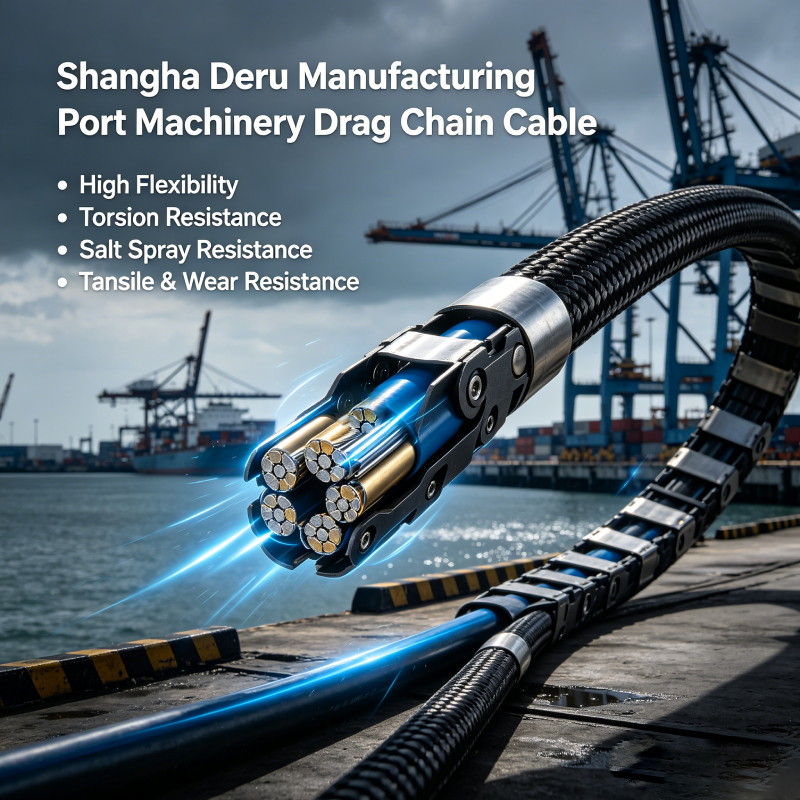 Product drawing of port machinery towline cable manufactured by Shanghai Deru