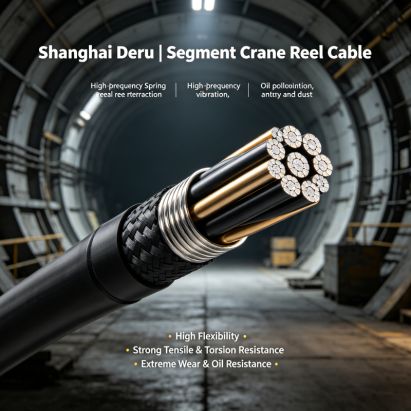 Segment Lifting Drum Cable - Heavy Duty Reeling Cable for Tunnel Segment Crane