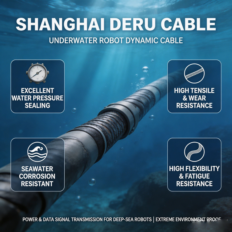Underwater robot cable manufactured by Shanghai Deru Cable Manufacturer