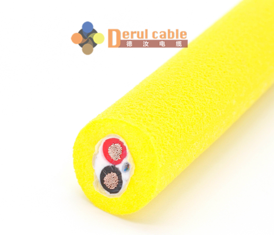2-Core Floating Hybrid Power Fiber Cable for Fathom ROV | Neutrally Buoyant ROV Tether Price