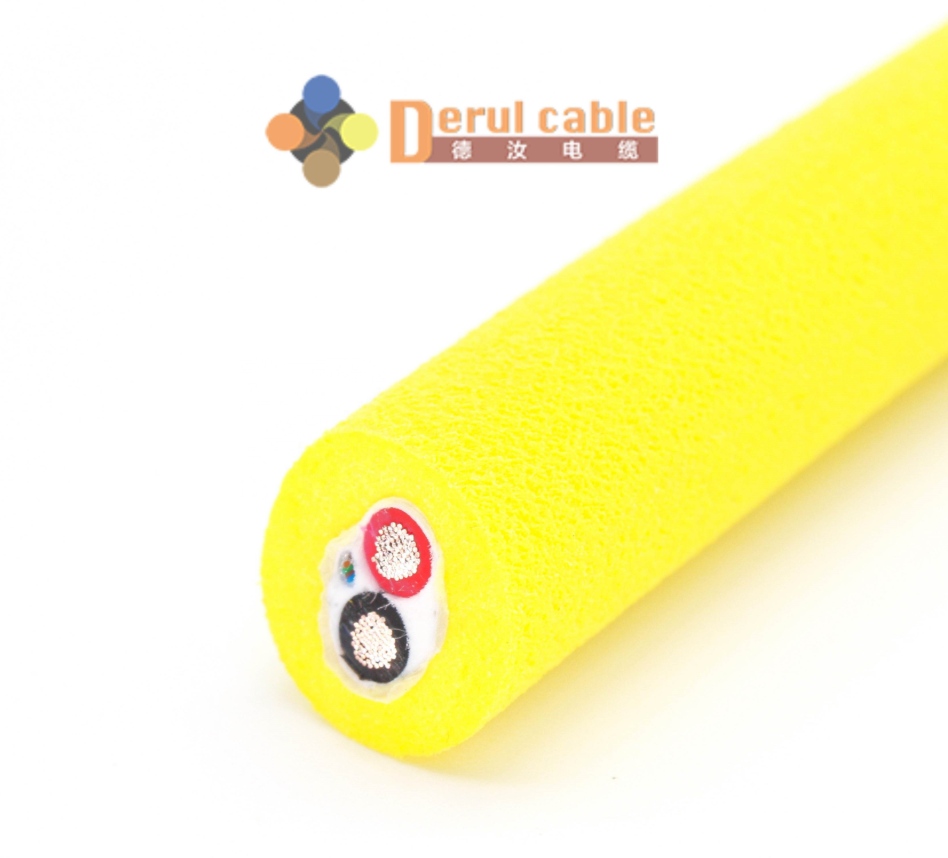 2-Core Floating Hybrid Power Fiber Cable for Fathom ROV | Neutrally Buoyant ROV Tether Price