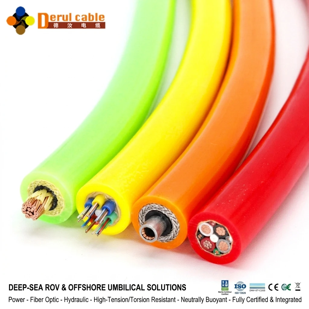 Neutral buoyancy ROV cable