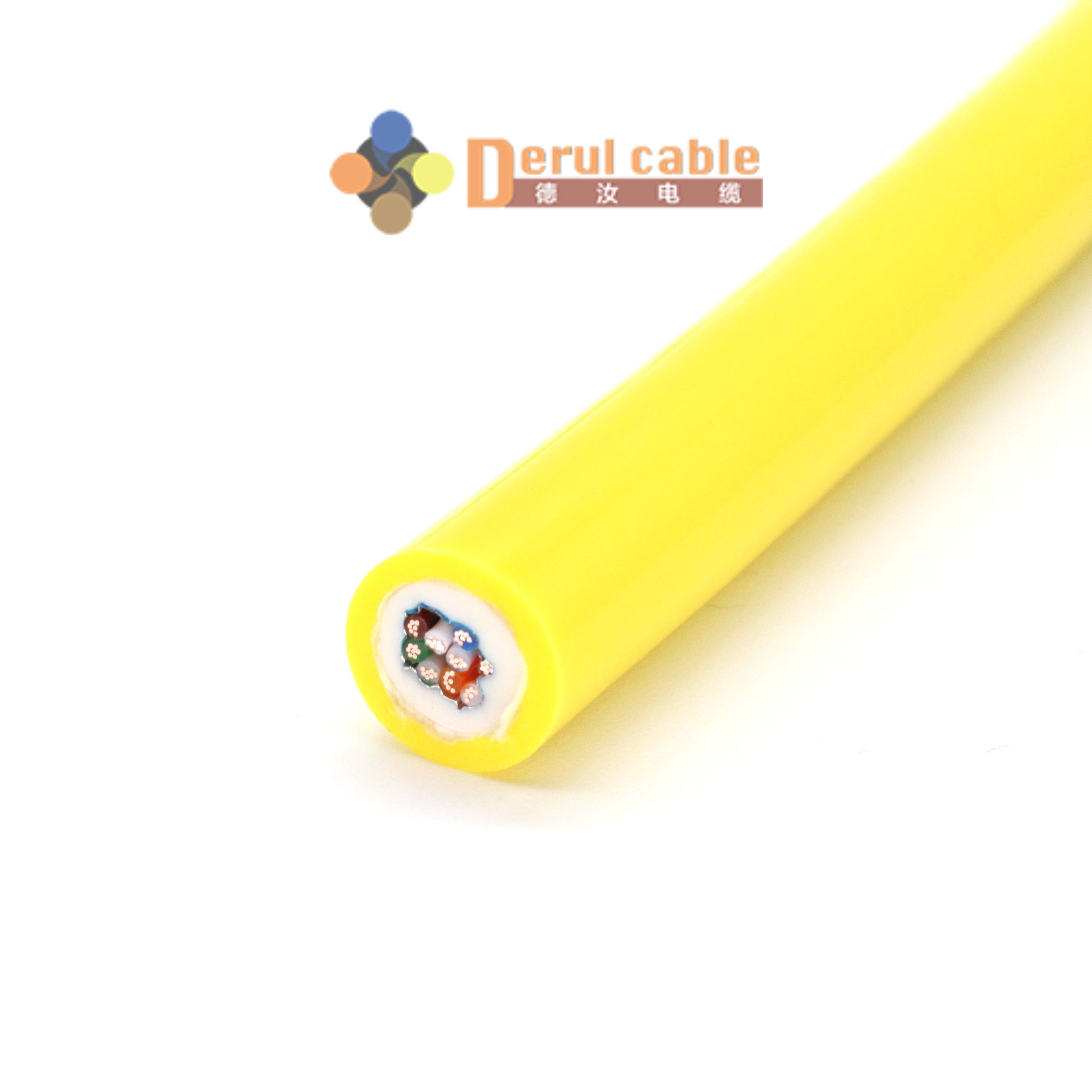 Manufacture Single Mode Copper Conductor PE Insulated Optical Fiber ROV Vehicle Cable 