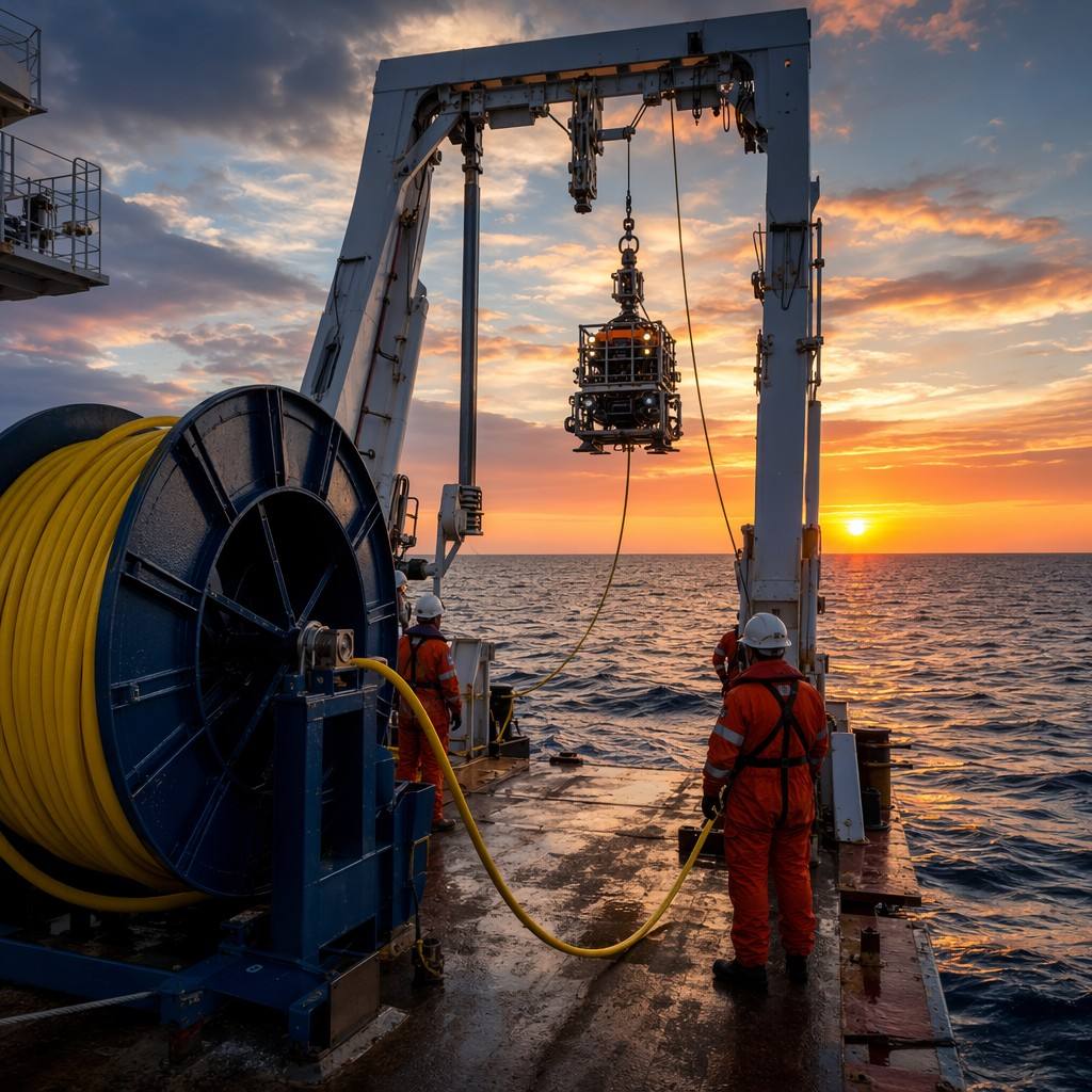 ROV Underwater Vehicle Cable