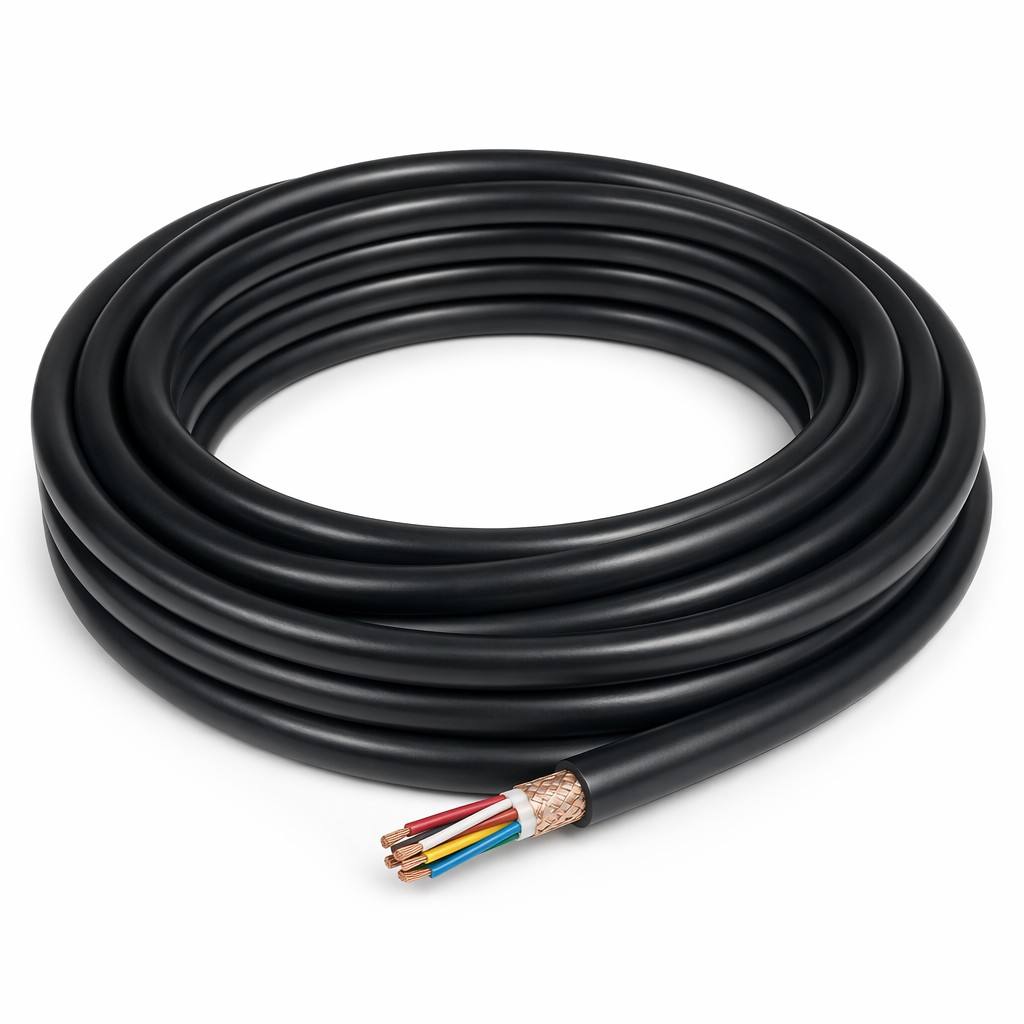 Highly flexible drag chain cables manufactured by Shanghai Deru
