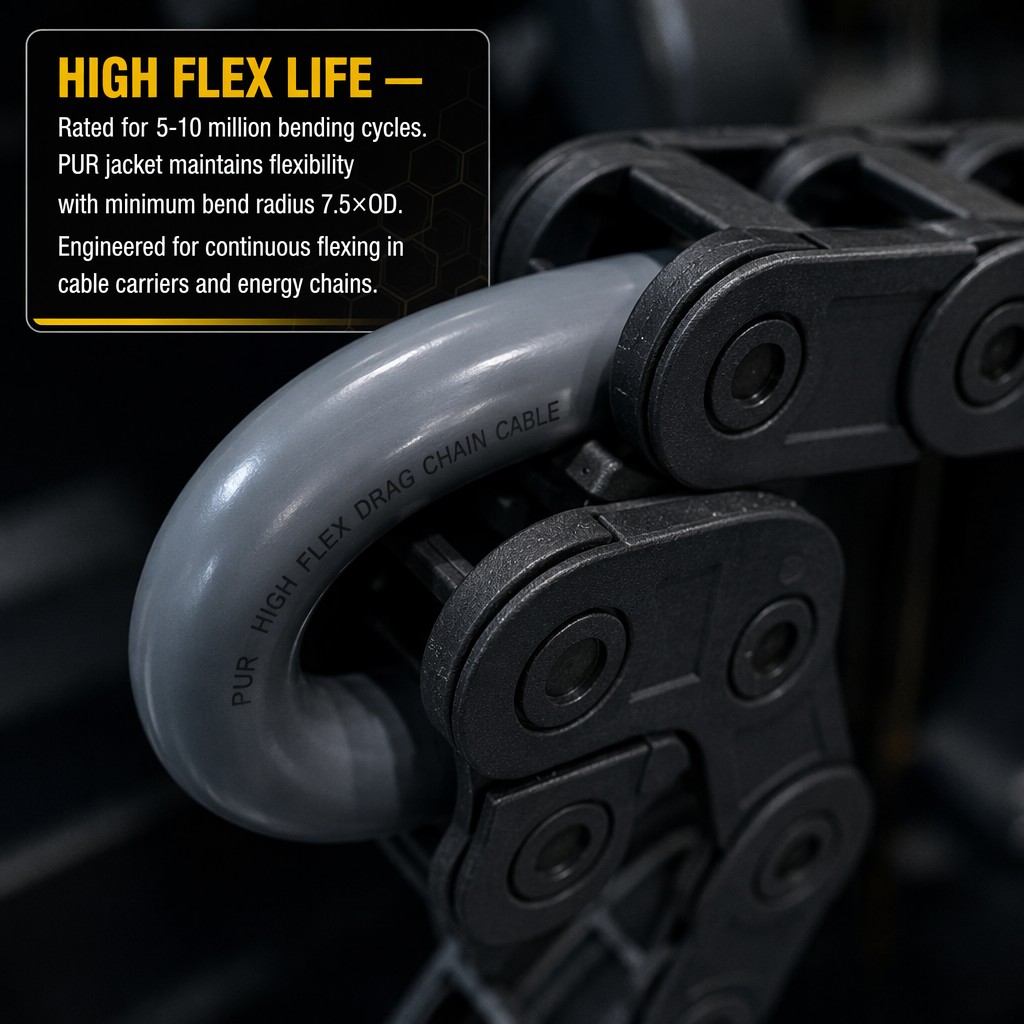 TRVV Highly Flexible Drag Chain Cable