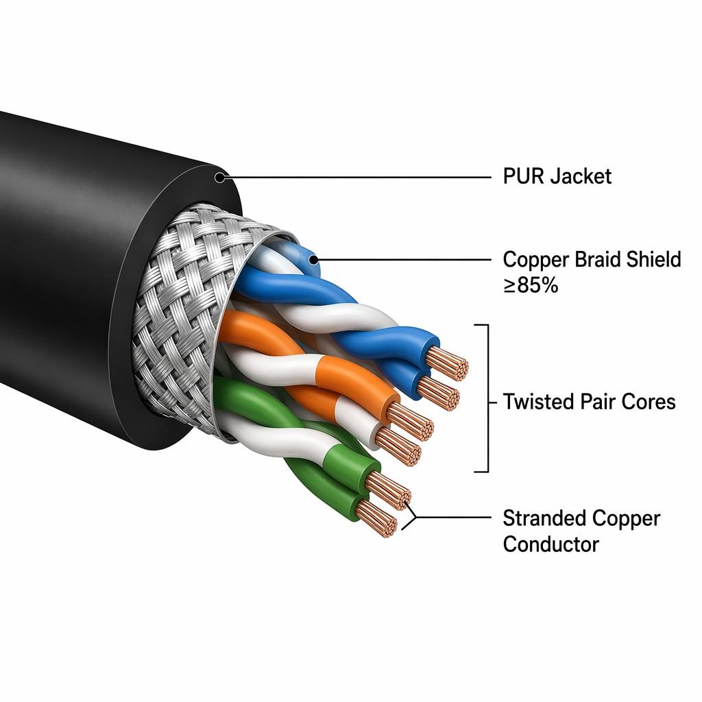  Servo motor cables manufactured by Shanghai Deru