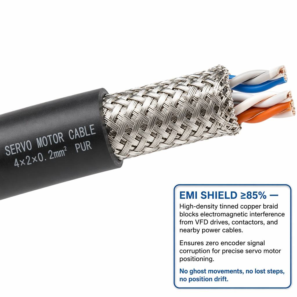  Shanghai Deru Manufactures Highly Flexible Servo Encoder Feedback Cables