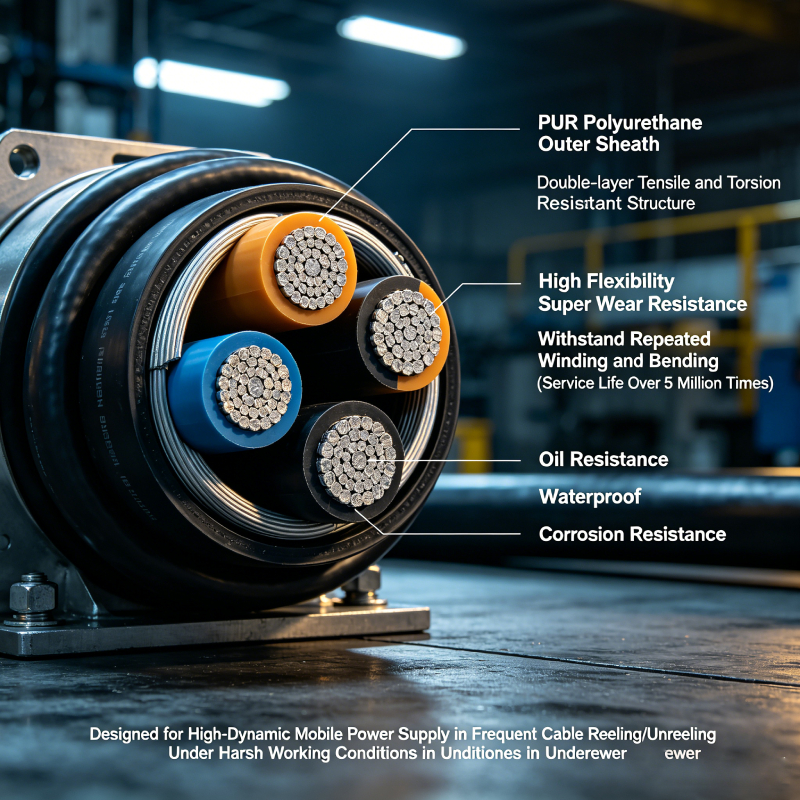 Our factory launches export-grade 0.6/1kV NSSHOU drum reeling power cable
