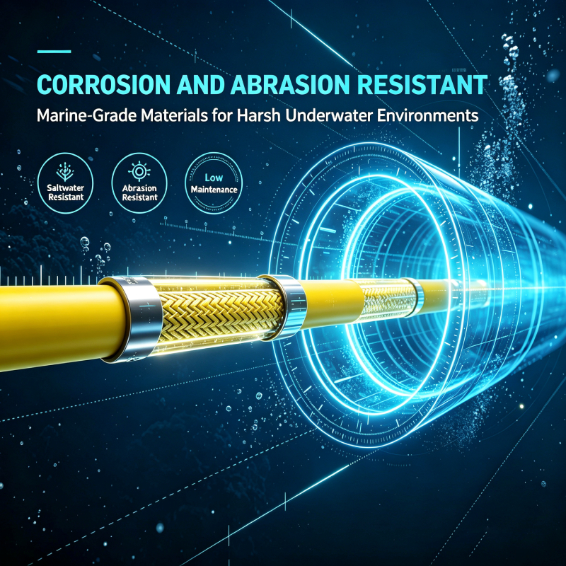 Yellow zero buoyancy ROV fiber cable reel for marine engineering