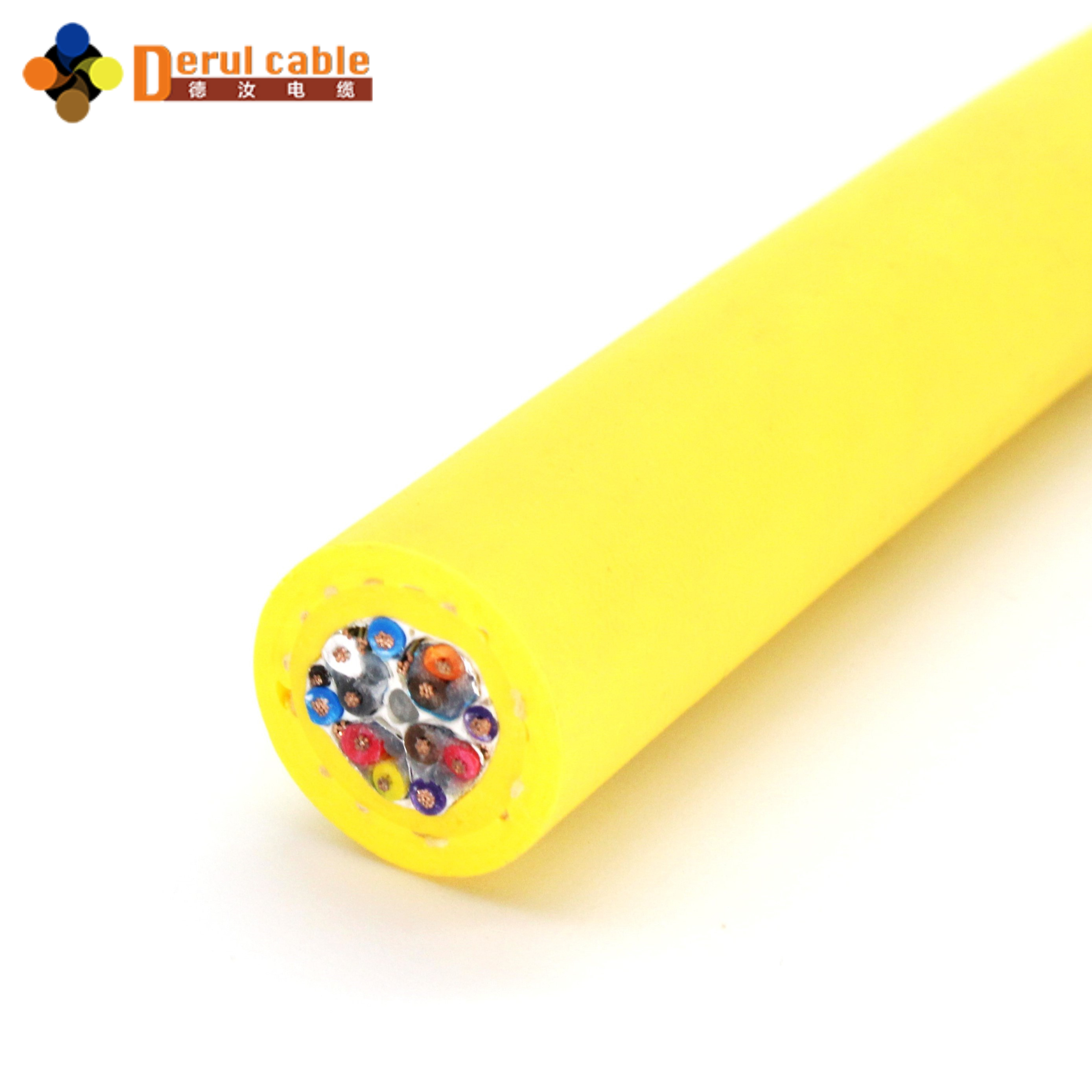 Neutral Buoyant CAT6 Control Cables Underwater ROV Umbilical Tether for ROV Vehicles