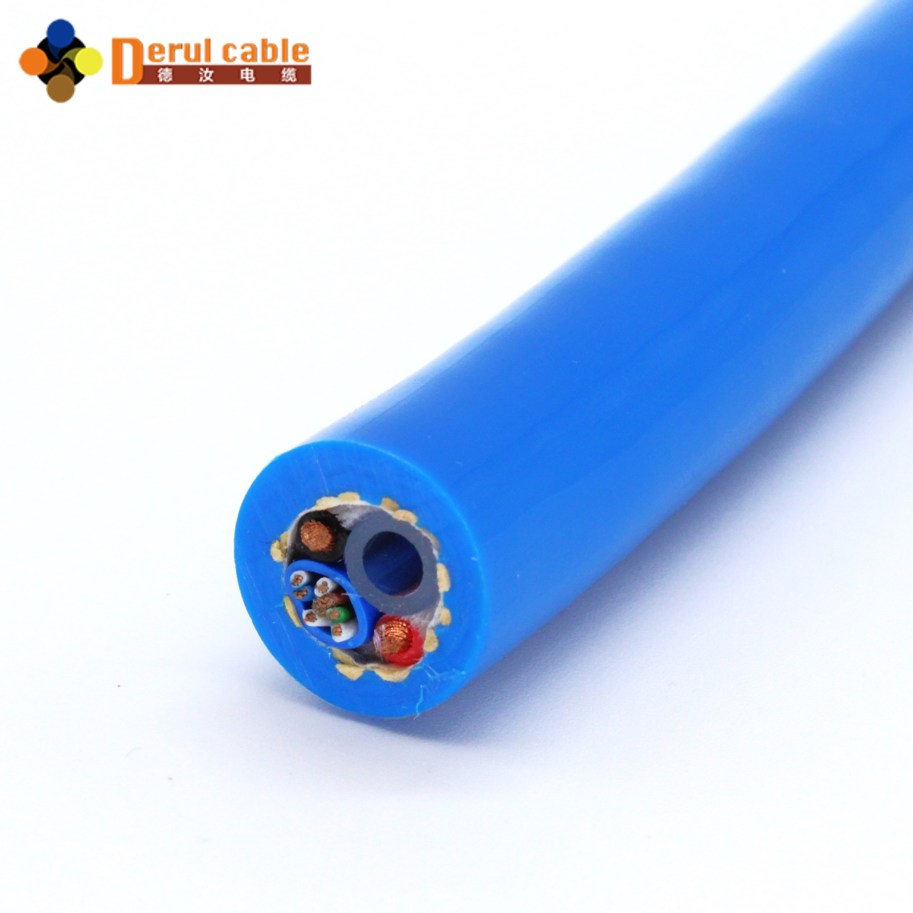 Neutral Buoyant CAT6 Control Cables Underwater ROV Umbilical Tether for ROV Vehicles
