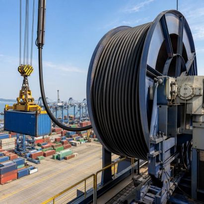 PUR Heavy Duty Crane Reeling Cable Round Copper Torsion Resistant — for Mining Port Hoist & Conveyor System