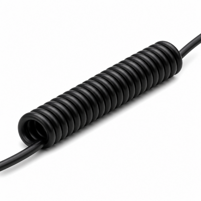 Multi Core Spiral Coiled Spring Cable 2-12 Core PU PVC Flexible Retractable Power Extension Cable for Industrial Machine Equipment