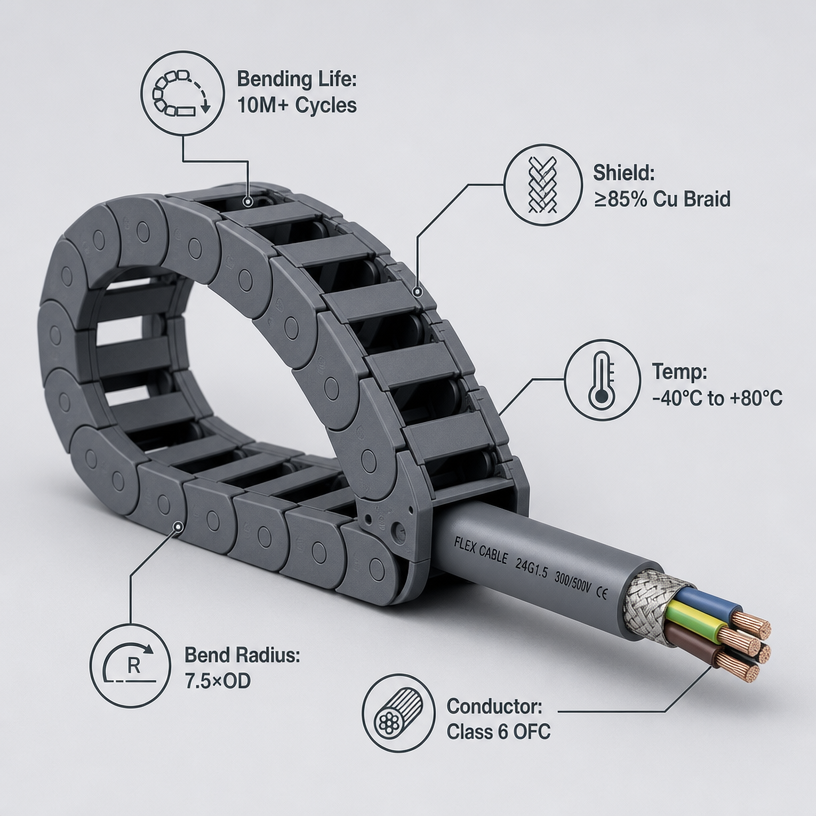 Shanghai Deru | Drag Chain Cables