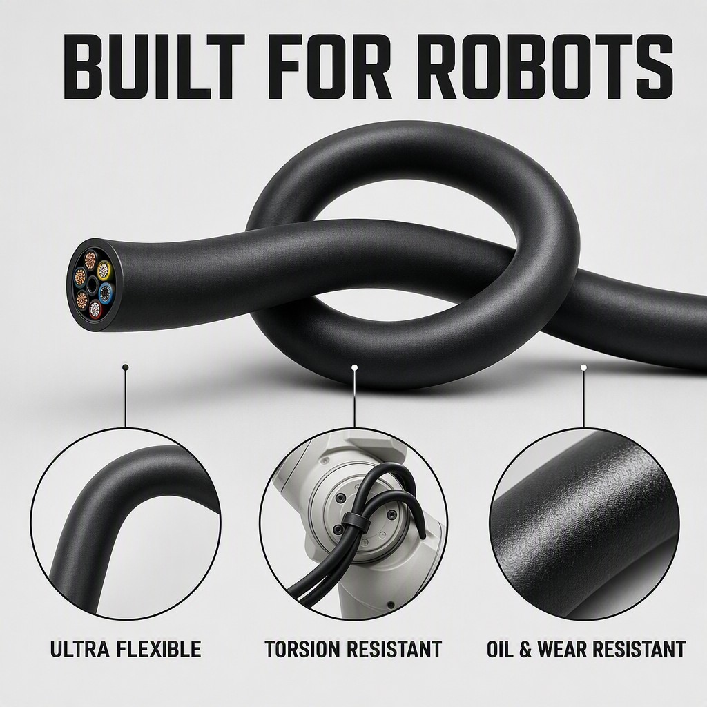  Shanghai Deru Manufactures Specialized Cables for Industrial Robots