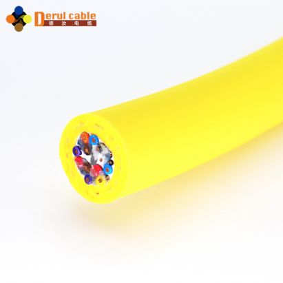 Neutrally Buoyant Tether Single Mode Optical Fiber Copper Conductor PE Insulation Underwater Small ROV Vehicle Cable