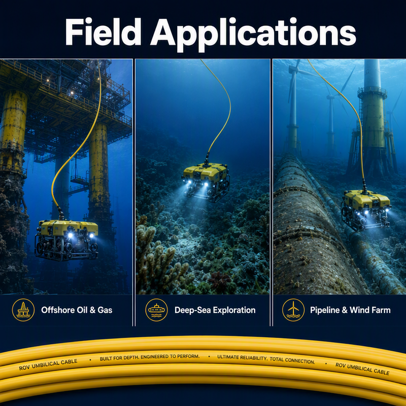 Underwater Remotely Operated Vehicle Cable
