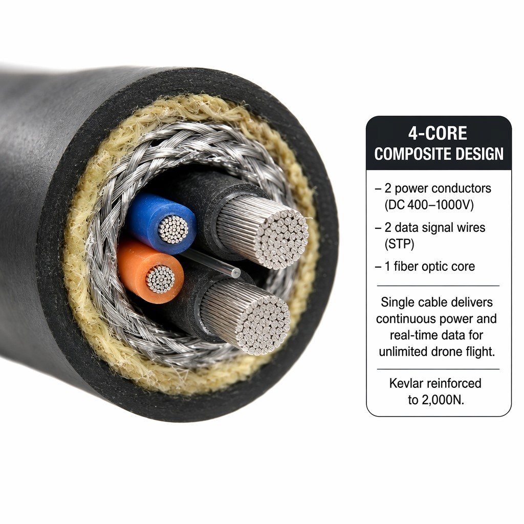 China Tethered Drone Cable