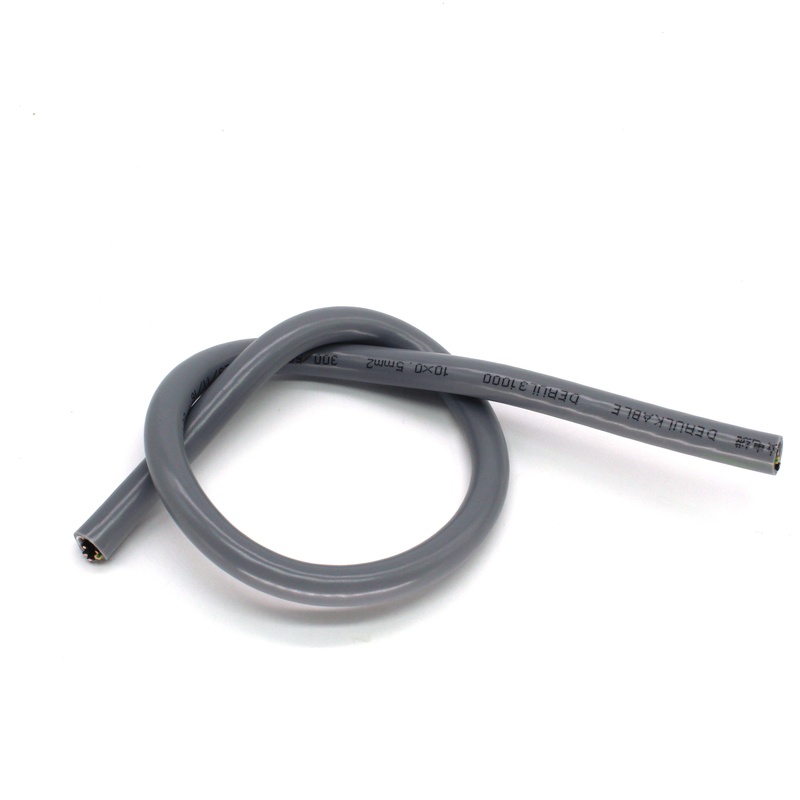 Highly flexible drag chain cables manufactured by Shanghai Deru, China Manufacturer