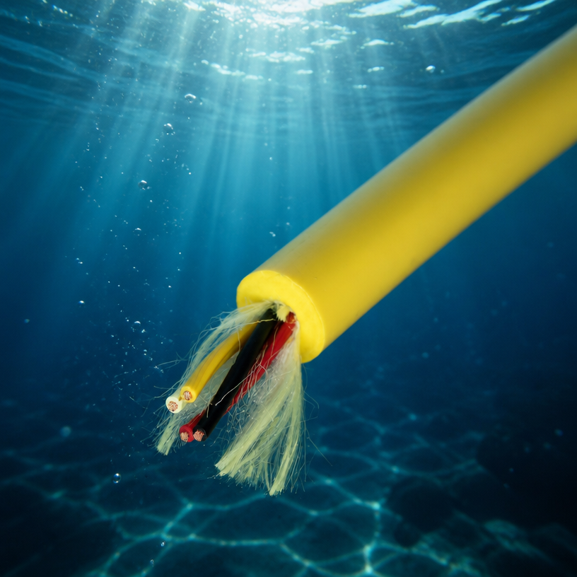 ROV Neutral buoyancy tether cable