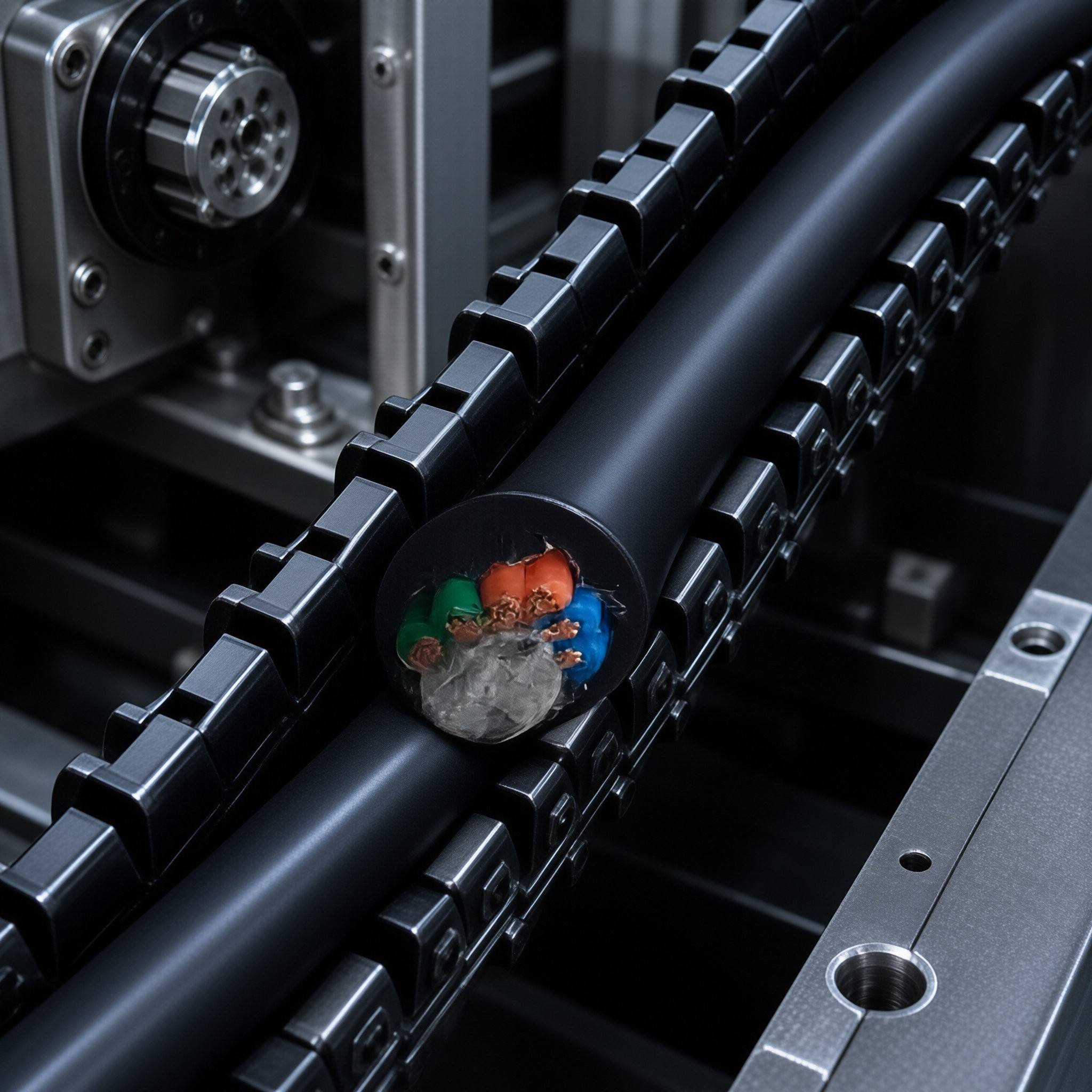 Cat6 drag‑chain