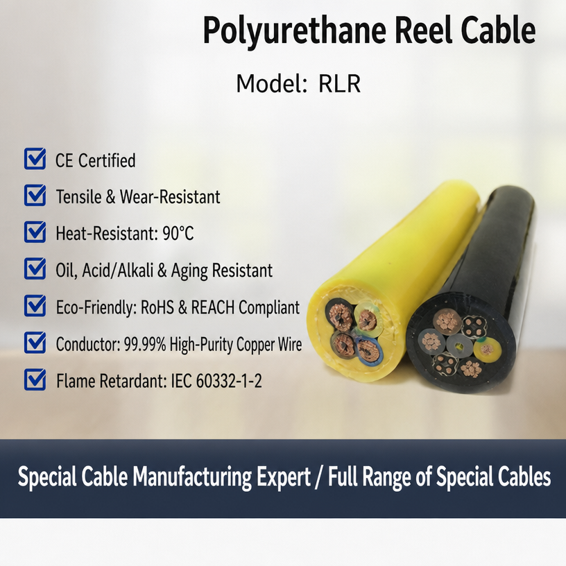 heavy‑duty drum cable, reeling cable, reel cable, crane drum cable, gantry crane reel cable, port machinery cable, grab bucket cable, custom reeling cable, industrial drum cable, anti‑twist reeling cabl