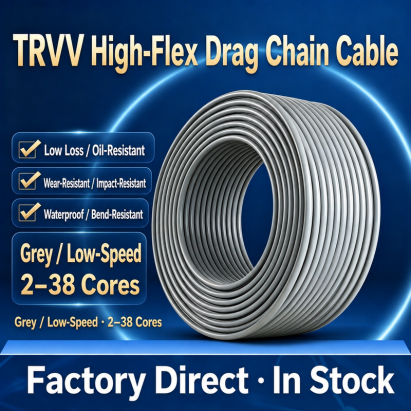 PUR Drag Chain Cable | Oil & Abrasion Resistant, 30 Million Bending Cycles - Shanghai Deru Cable