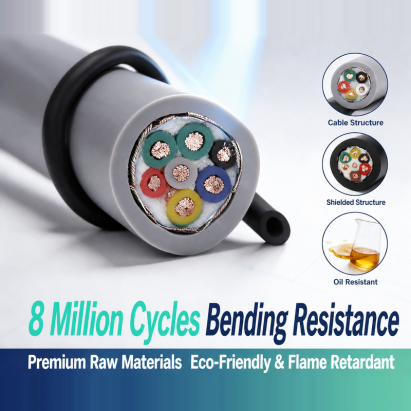 High Flexible Drag Chain Cable, TRVV TRVVP Continuous Bending Control Cable