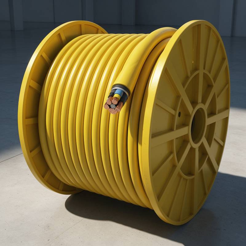 NSHTOU / NSHTOEU Reeling Cable, Anti Torsion Crane Drum Power Control Cable Shanghai Deru Cable