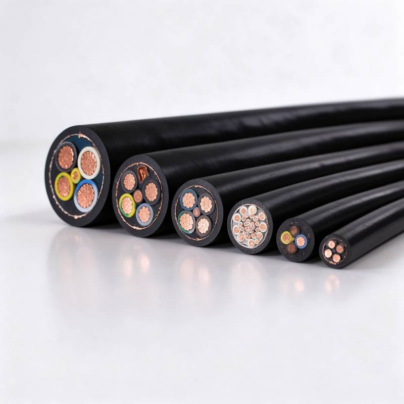 NSHTOU / NSHTOEU Reeling Cable, Anti Torsion Crane Drum Power Control Cable Shanghai Deru Cable