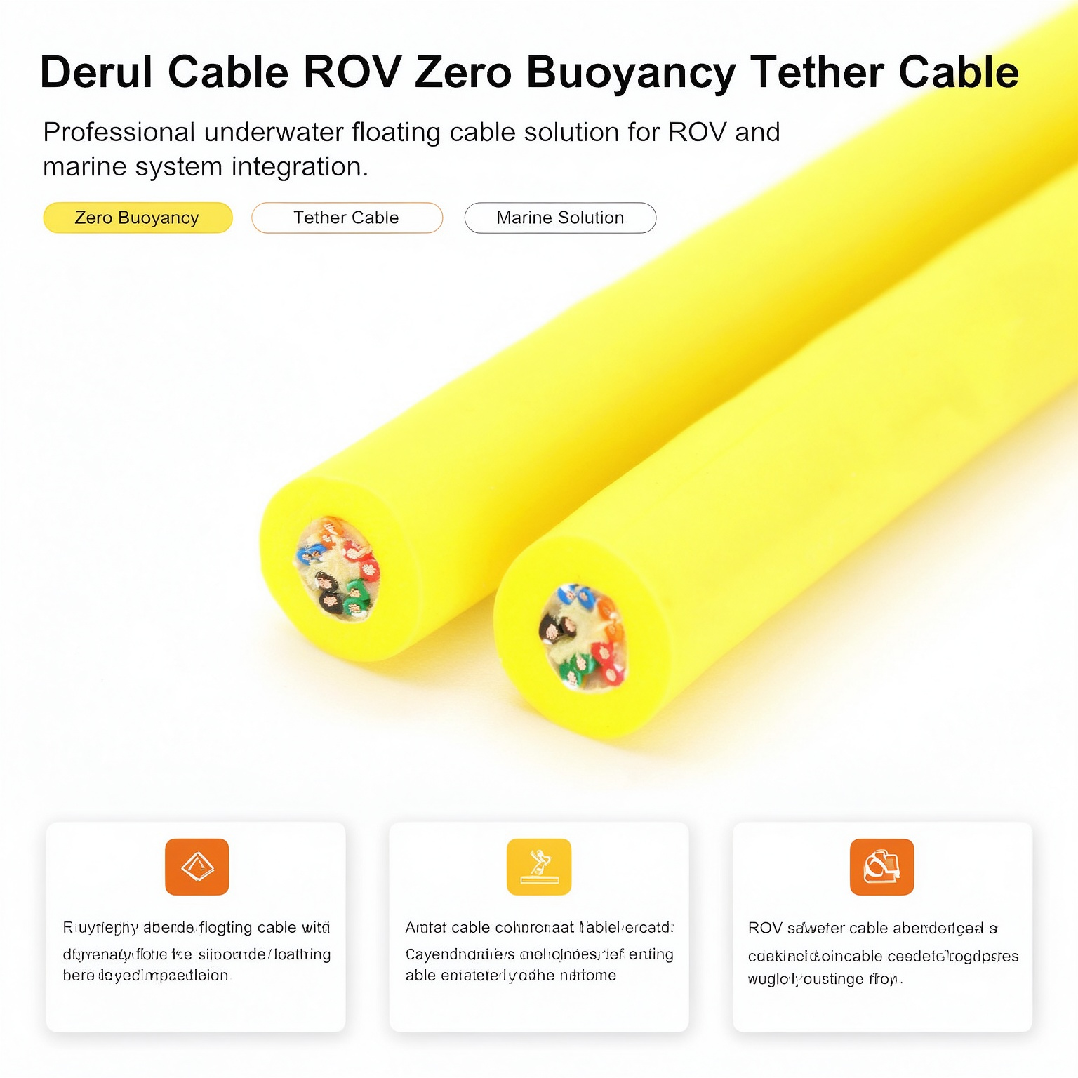 Shanghai Deru Underwater Robot Special Cable