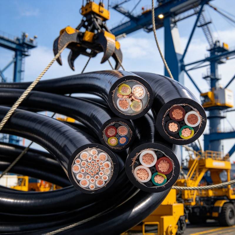 Custom 0.6/1kV NSHTOU Reeling Control Cable Multi Core Drum Cable