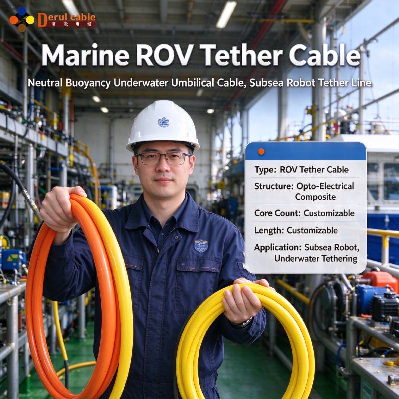 High Quality Derul Cable Shanghai | Marine ROV Tether Cable,
